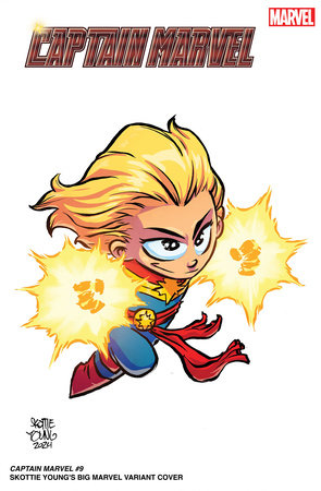 CAPTAIN MARVEL #9 SKOTTIE YOUNG'S BIG MARVEL VARIANT comic
