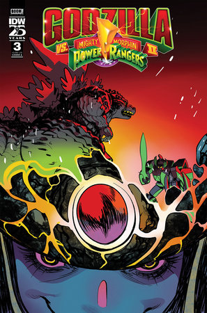 Godzilla Vs. The Mighty Morphin Power Rangers II #3 Cover A (Rivas) comic